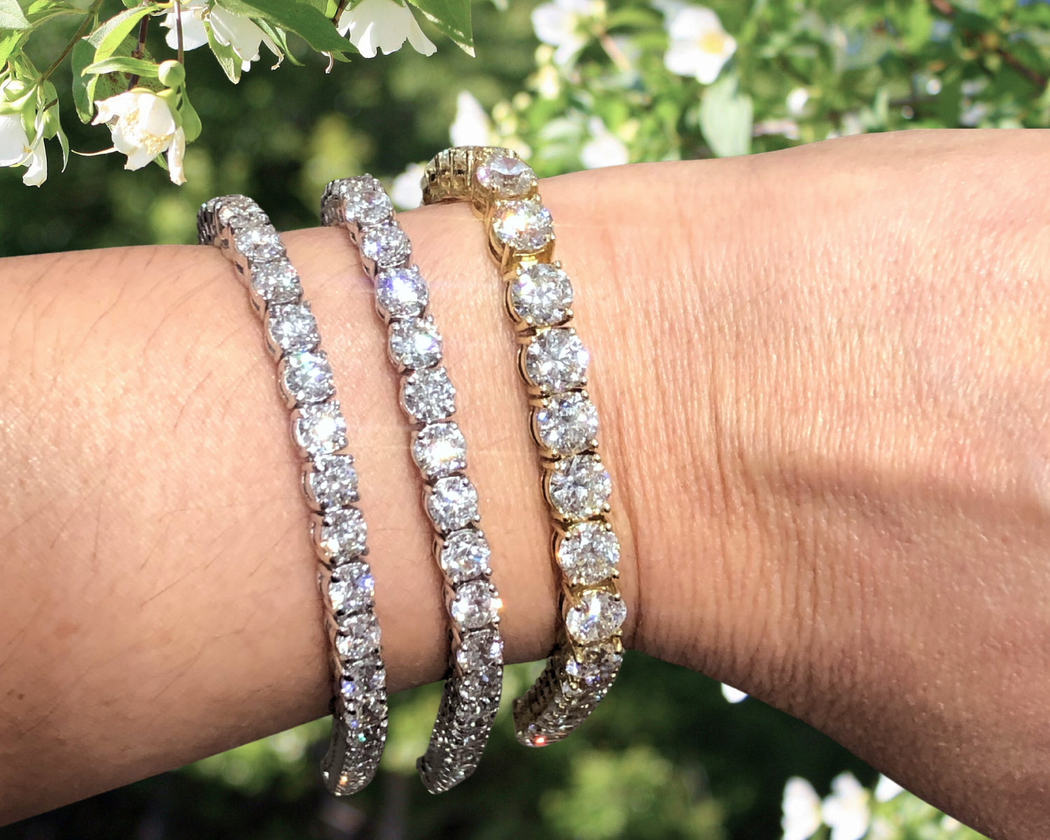 Stunning 16.67 Carat Diamond Tennis Bracelet