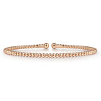 Pre-owned | 14K Rose Gold Bujukan Split Bangle