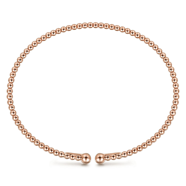 Pre-owned | 14K Rose Gold Bujukan Split Bangle