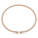 Pre-owned | 14K Rose Gold Bujukan Split Bangle
