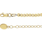 14K Yellow Gold-Filled 3 mm Bead 16" Necklace