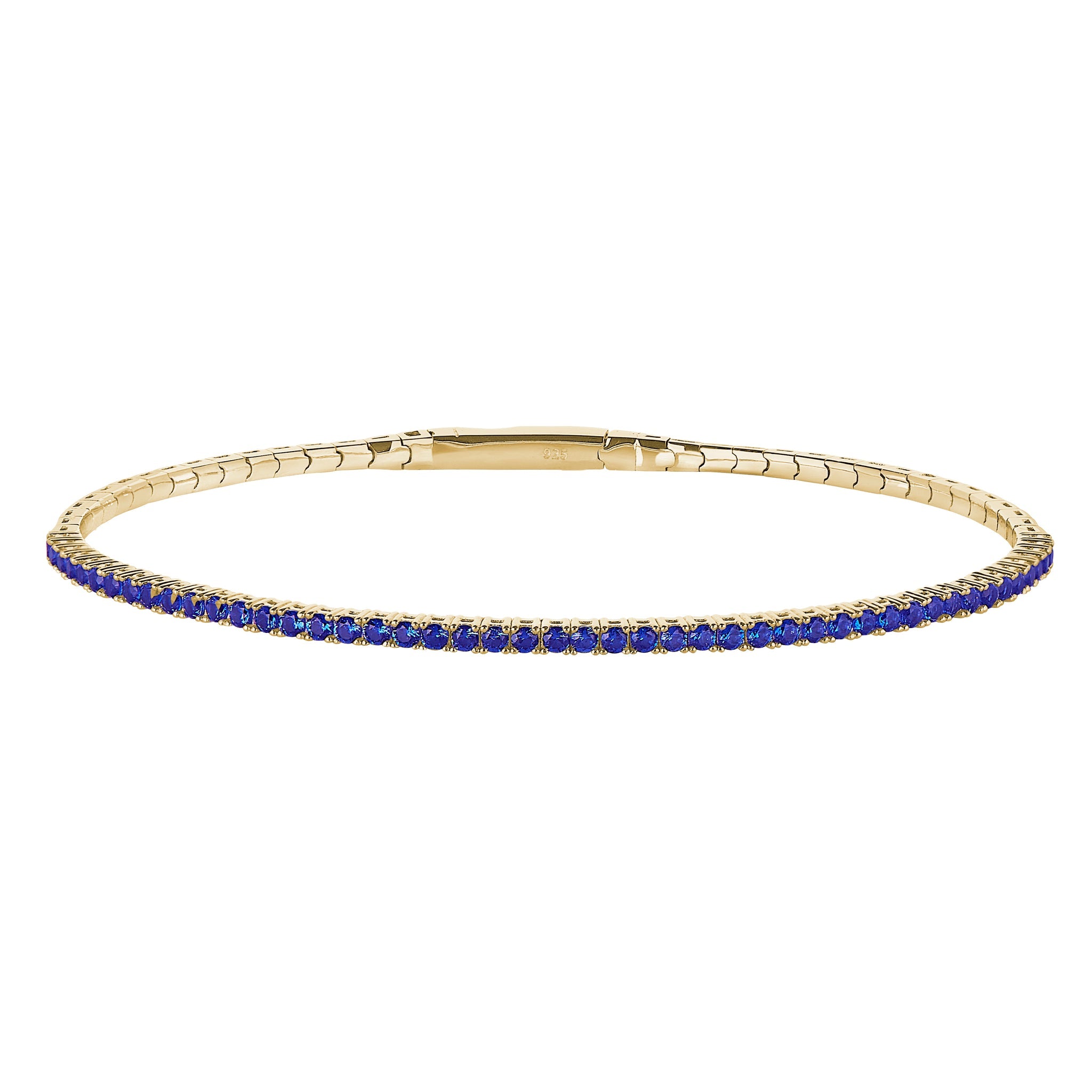 Gold Vermeil September Birthstone Flex Bracelet