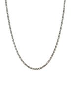 14KW Diamond Tennis Necklace 17''