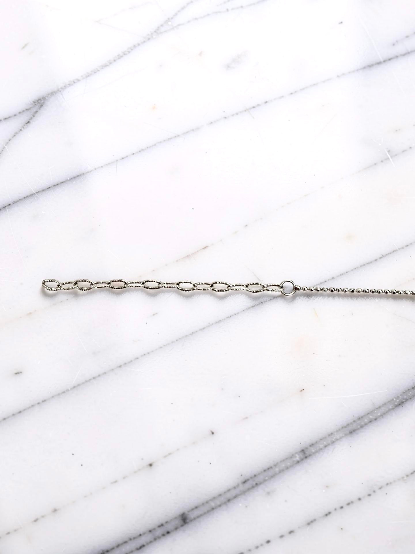 18'' 14K White Gold BIB Diamond Necklace