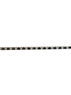 14K White Gold Sapphire and Diamond Bracelet 7''