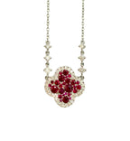 Ruby & Diamond Pendant Necklace