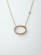 Fashion Oval Diamond Pendant