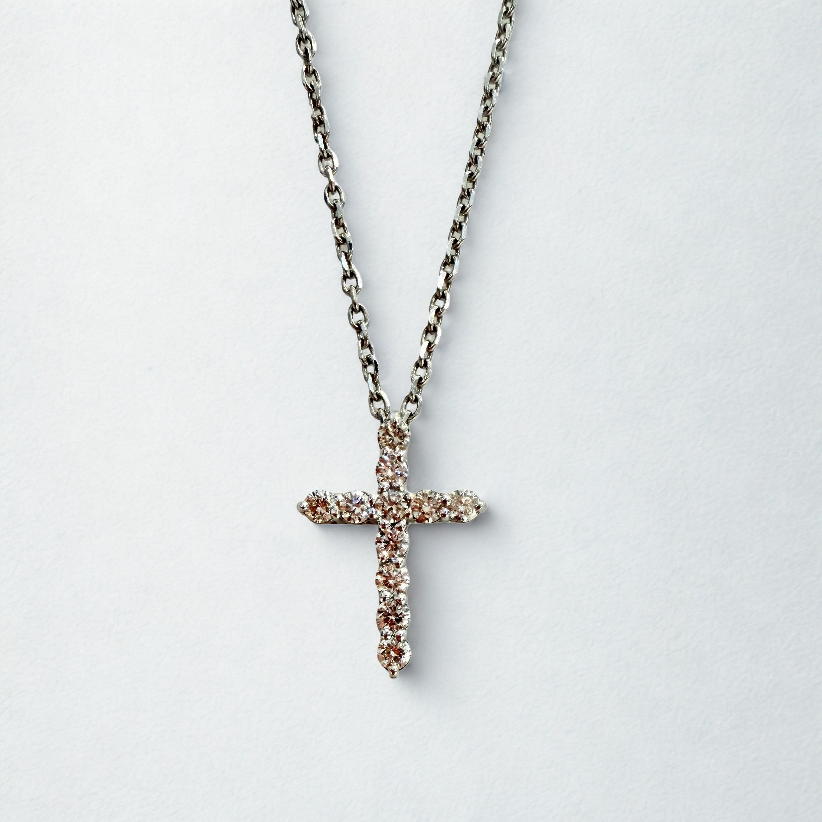 14KW Diamond Cross 0.35 ct