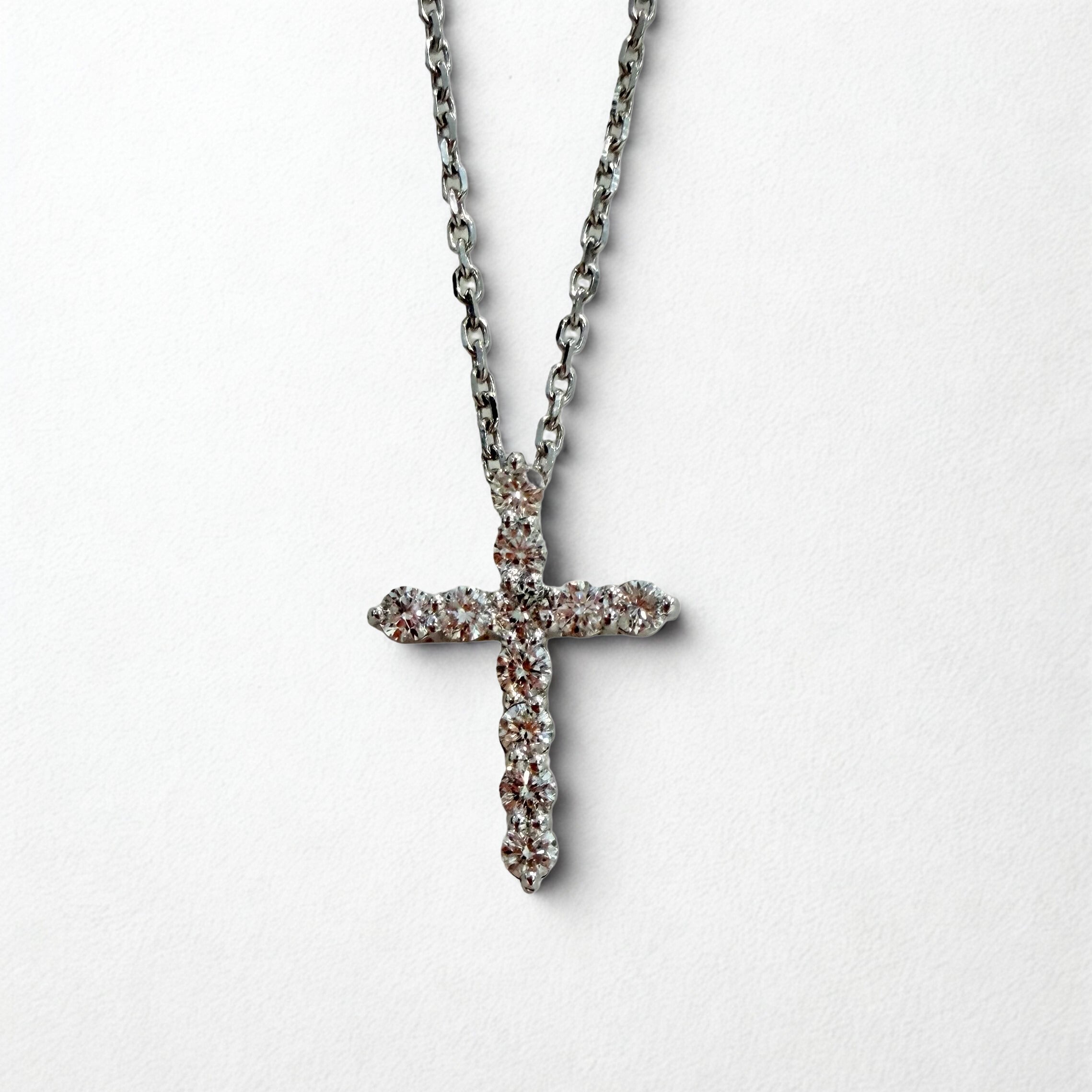 14KW Diamond Cross 0.50 ct