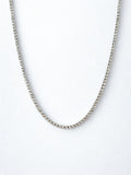 14KW Diamond Tennis Necklace 17''
