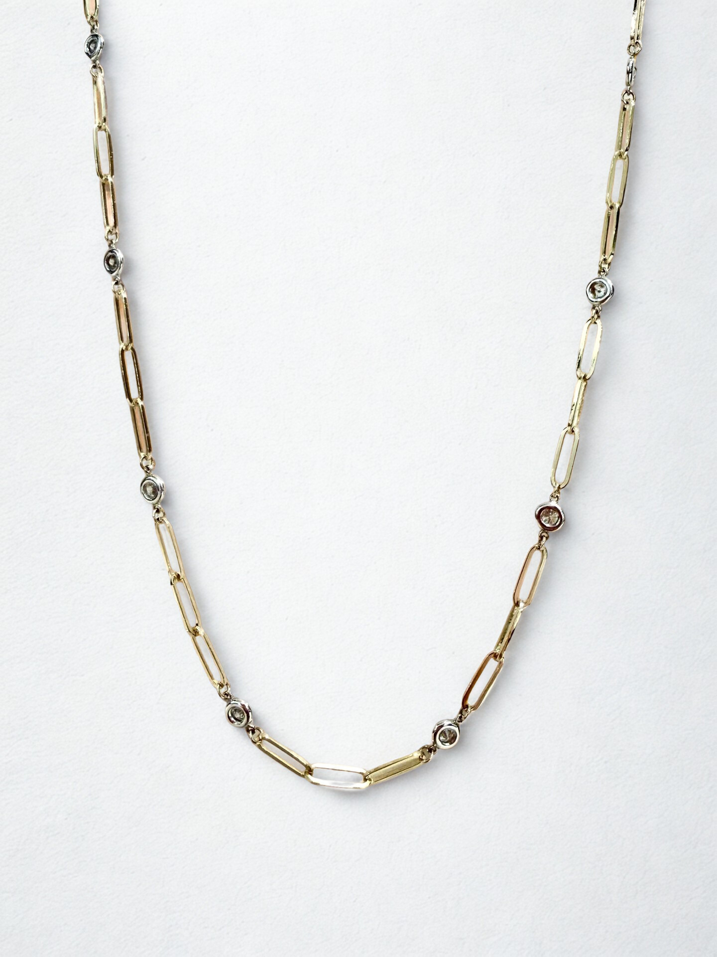18'' Paperclip Diamonds by the Yard Necklace