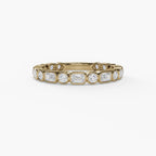 14KY Bezel Set Stackable Diamond Band 0.70 ct