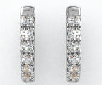 14W 0.12 ct Diamond Huggies