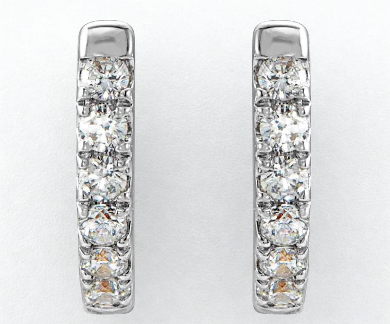 14W 0.16 ct Diamond Huggies