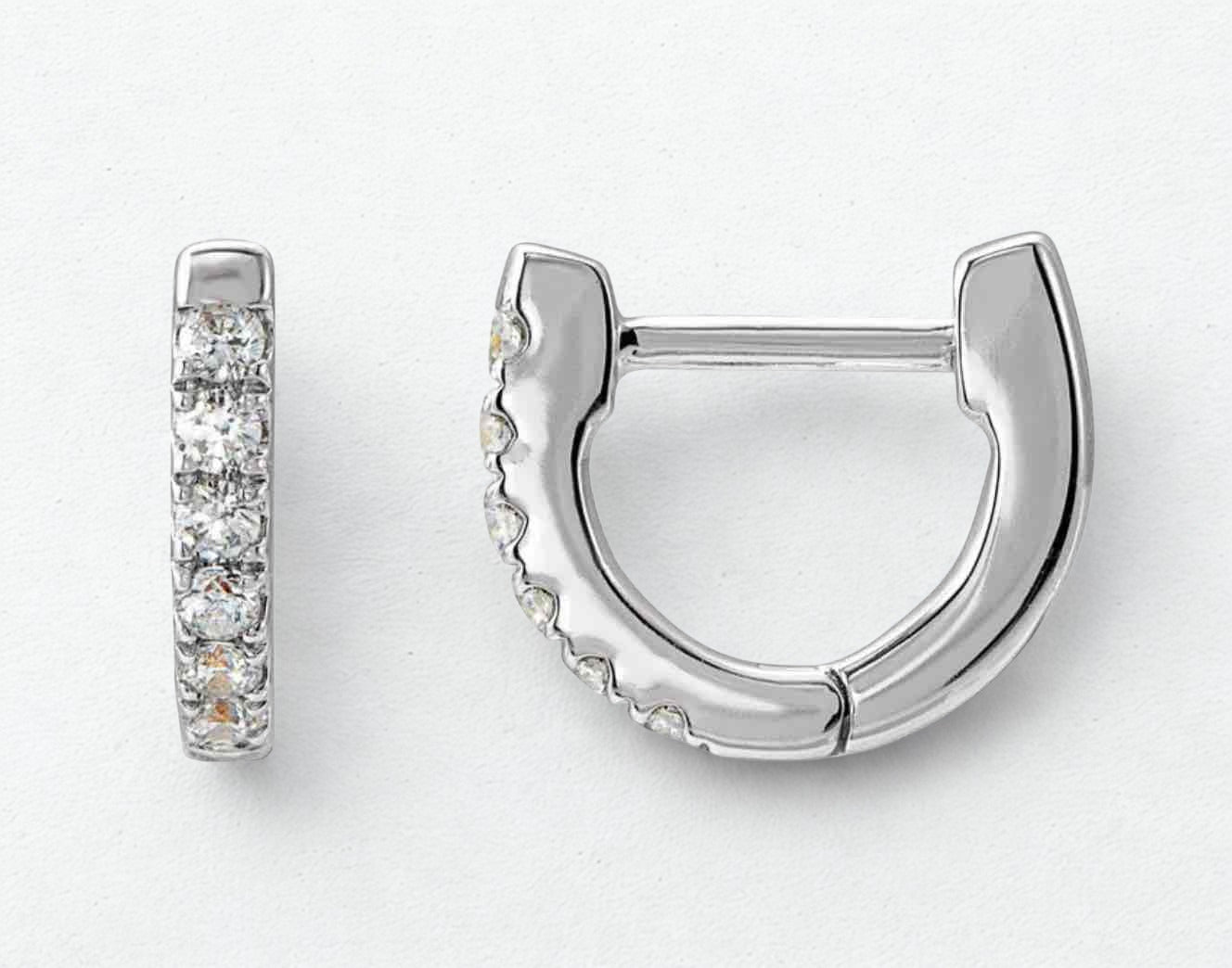 14W 0.16 ct Diamond Huggies