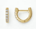 14Y 0.16 ct Diamond Huggies