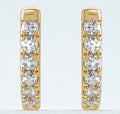 14Y 0.12 ct Diamond Huggies