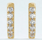 14Y 0.16 ct Diamond Huggies